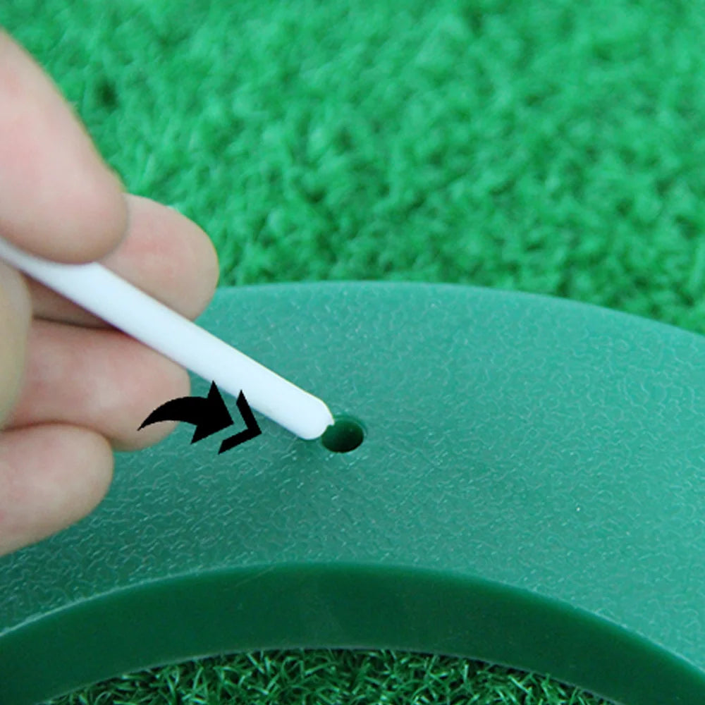 Golf Putting Cup&Flag Putt Training Hole All-Direction Regulation Practice Cups for Indoor Outdoor Home Office Backyard Golfing