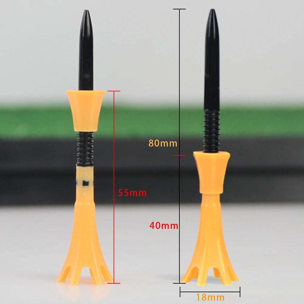 80Mm Golf Tees Accessories Training Aids Golf Ball Holder Plastic Height Adjustable Golfing Tees Outdoor Sports Accessories