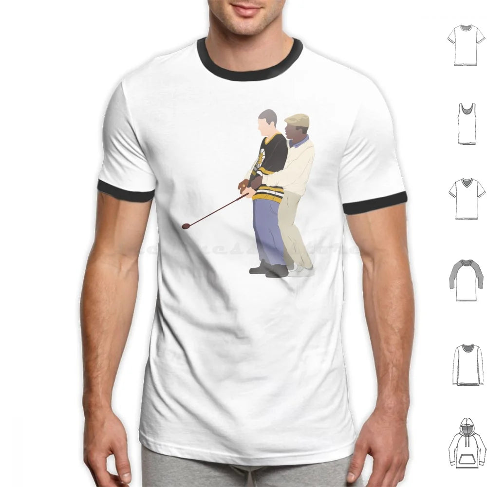 Happy Gilmore-All In The Hips T Shirt Cotton Men Women DIY Print Happymadison Happy Gilmore Billy Madison Golf Movie Movies