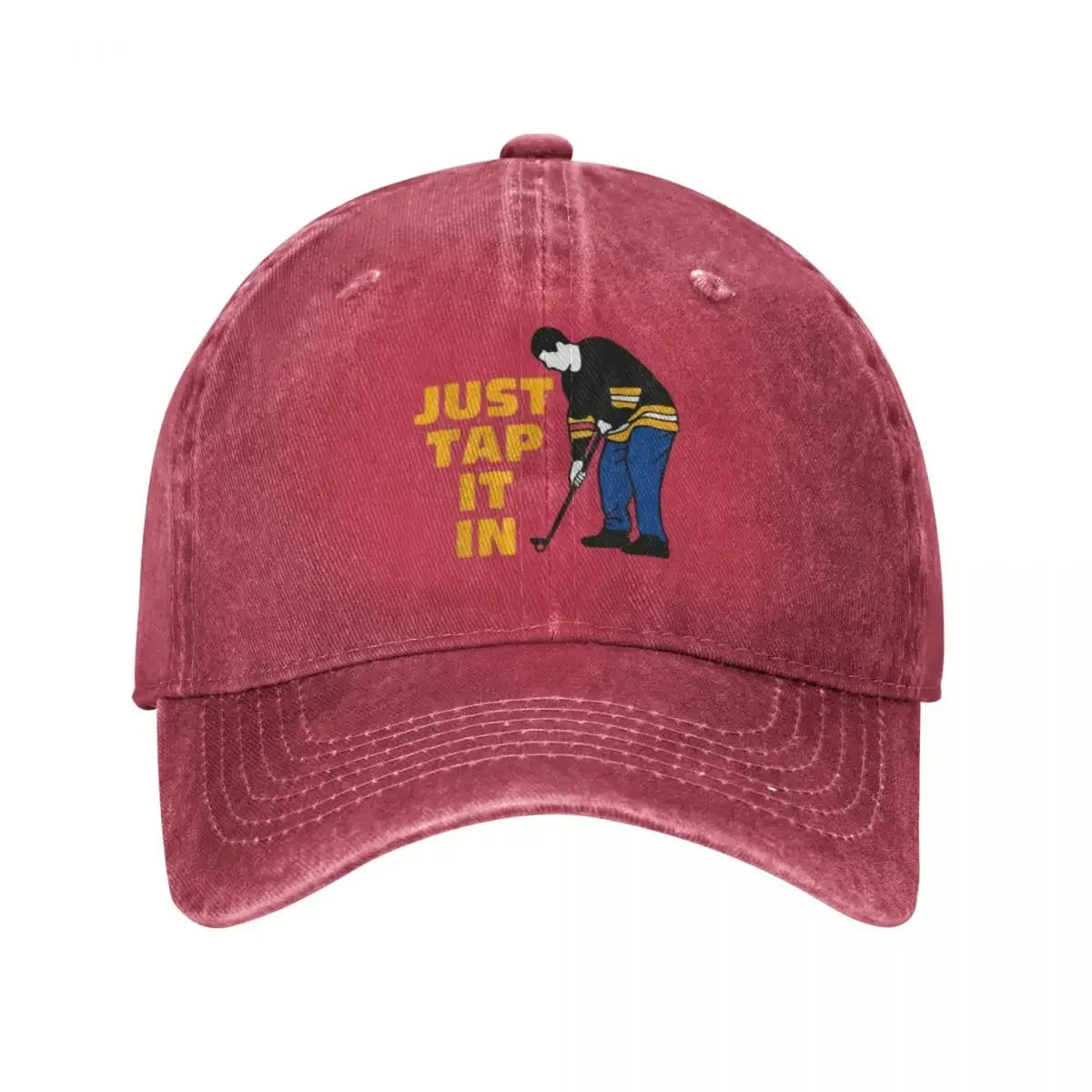 Happy Gilmore Just Tap It In Golf Lovers Baseball Caps Fashion Denim Hats Outdoor Casquette Streetwear Baseball Cowboy Hat