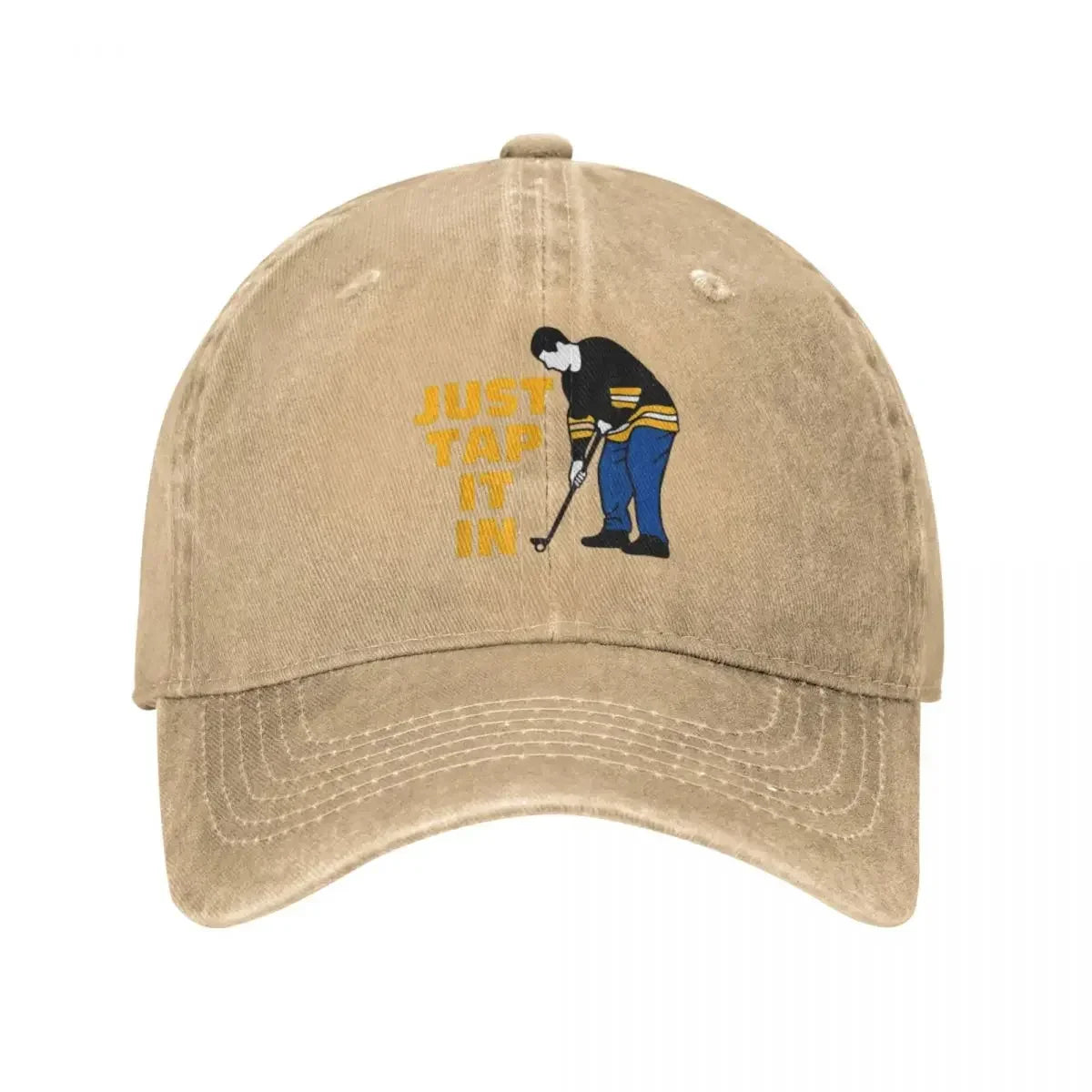 Happy Gilmore Just Tap It In Golf Lovers Baseball Caps Fashion Denim Hats Outdoor Casquette Streetwear Baseball Cowboy Hat