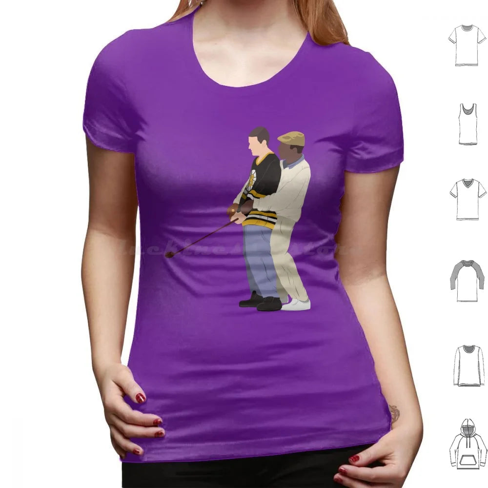 Happy Gilmore-All In The Hips T Shirt Cotton Men Women DIY Print Happymadison Happy Gilmore Billy Madison Golf Movie Movies