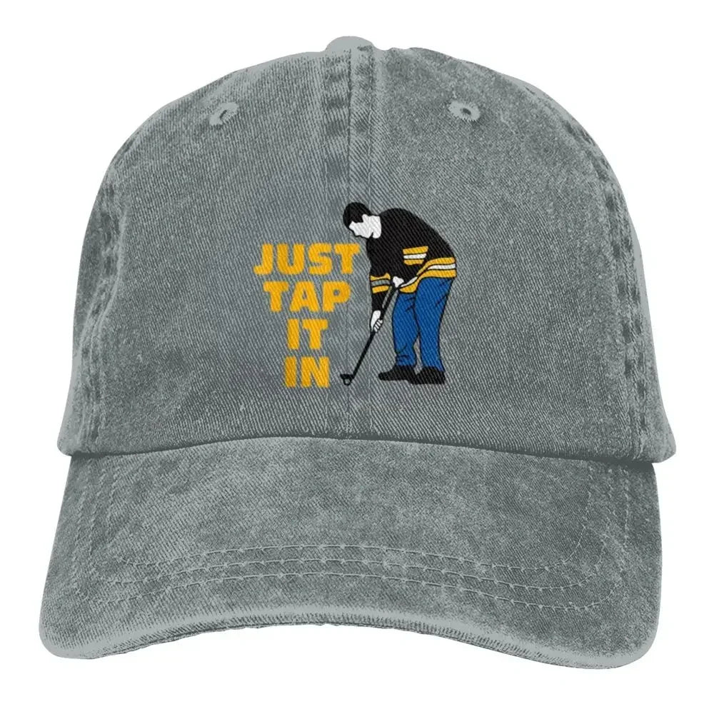 Happy Gilmore Just Tap It In Golf Lovers Baseball Caps Fashion Denim Hats Outdoor Casquette Streetwear Baseball Cowboy Hat
