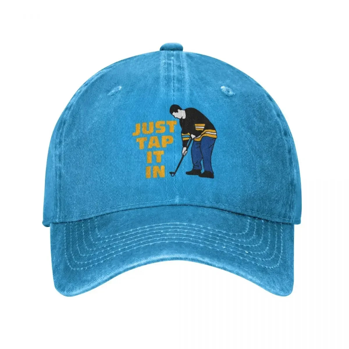 Happy Gilmore Just Tap It In Golf Lovers Baseball Caps Fashion Denim Hats Outdoor Casquette Streetwear Baseball Cowboy Hat