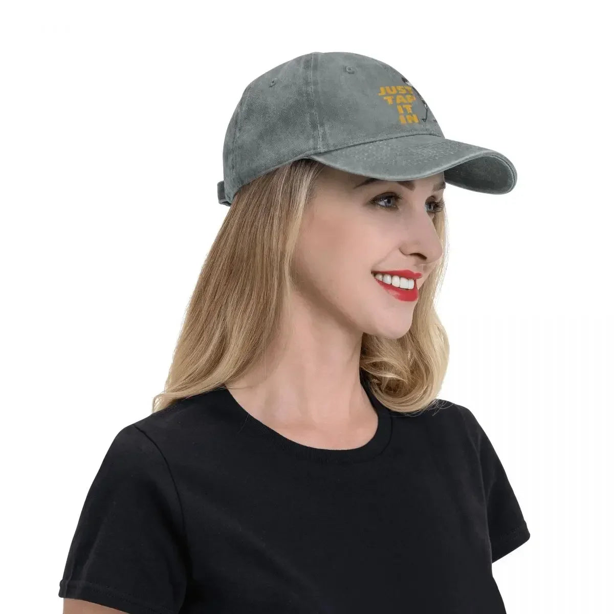 Happy Gilmore Just Tap It In Golf Lovers Baseball Caps Fashion Denim Hats Outdoor Casquette Streetwear Baseball Cowboy Hat