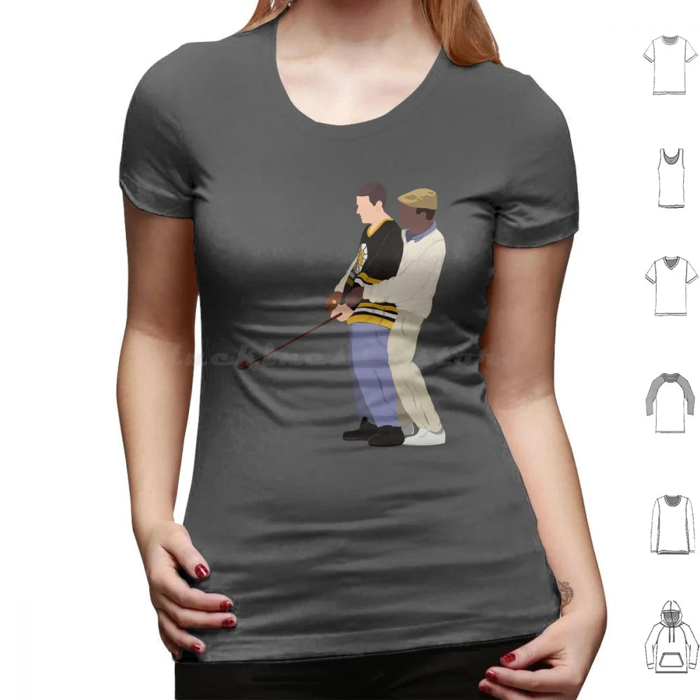 Happy Gilmore-All In The Hips T Shirt Cotton Men Women DIY Print Happymadison Happy Gilmore Billy Madison Golf Movie Movies