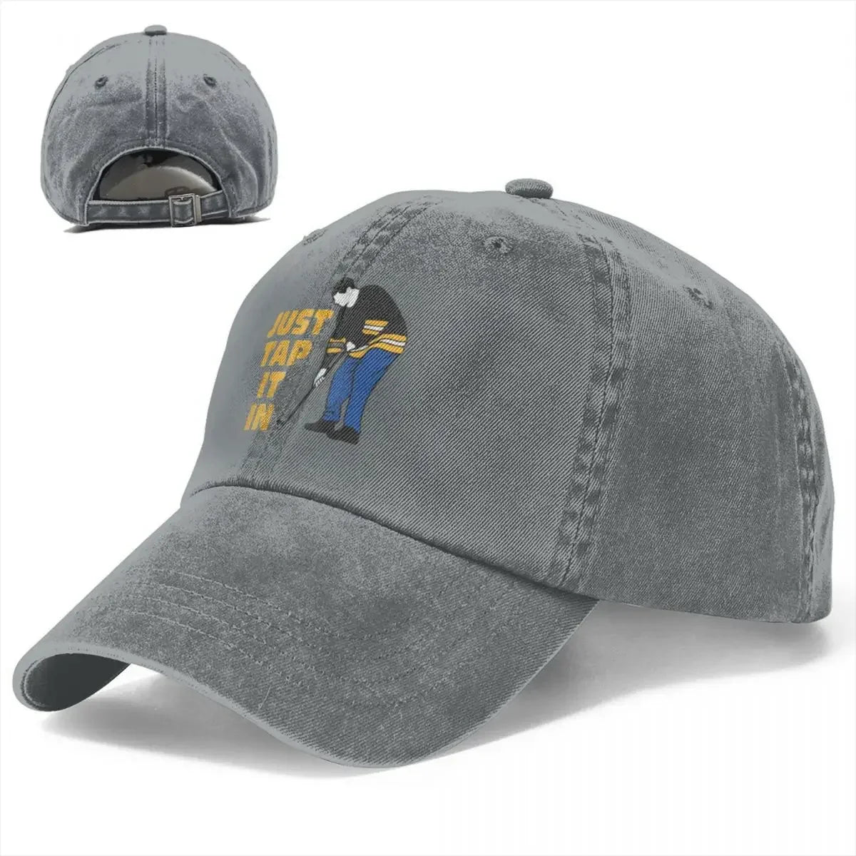 Happy Gilmore Just Tap It In Golf Lovers Baseball Caps Fashion Denim Hats Outdoor Casquette Streetwear Baseball Cowboy Hat