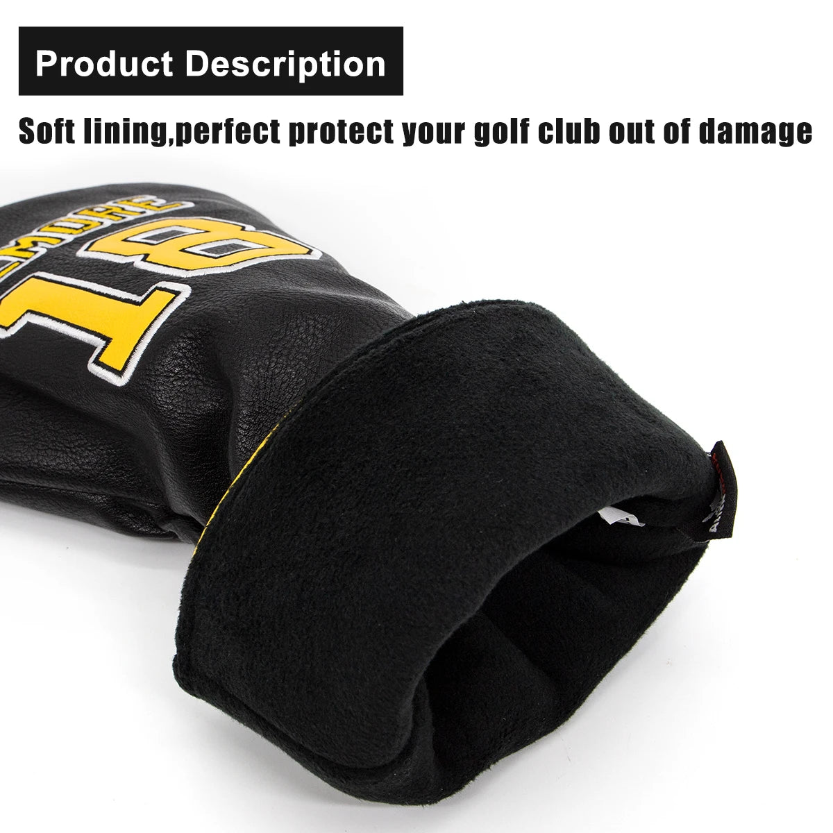 Golf Headcovers For Golf Driver Head Cover Embroidery Gilmaore 18 Premium Leather Driver Fairway Wood HybridBlade Putter Coer Ma