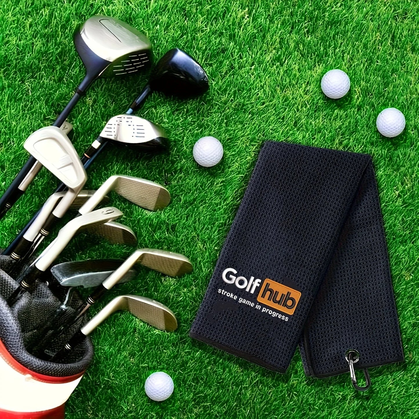 Funny Embroidered Microfiber Premium Golf Towel, Golf Accessories for Men Golfers Dad Boyfriend Husband Birthday Retirement