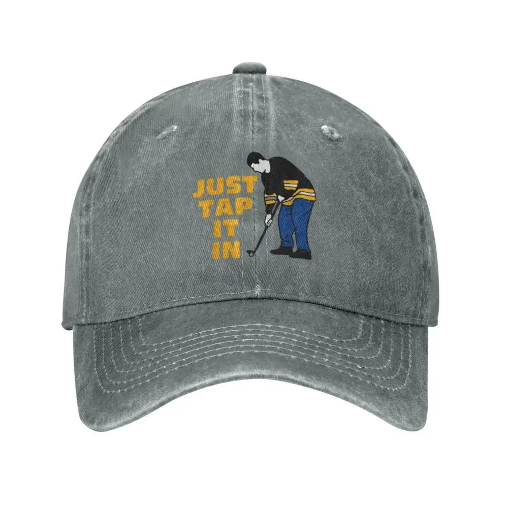 Happy Gilmore Just Tap It In Golf Lovers Baseball Caps Fashion Denim Hats Outdoor Casquette Streetwear Baseball Cowboy Hat