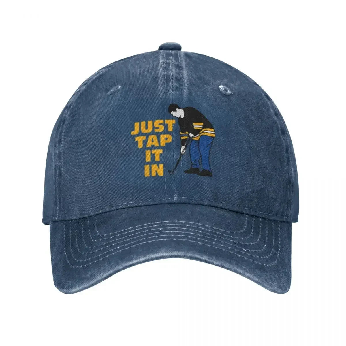 Happy Gilmore Just Tap It In Golf Lovers Baseball Caps Fashion Denim Hats Outdoor Casquette Streetwear Baseball Cowboy Hat