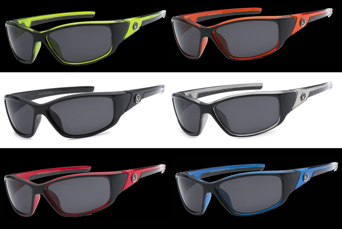 2 Pair Combo Polarized Nitrogen Sunglasses Sport Fishing Golfing Driving Glasses