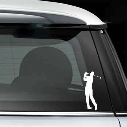 15*8.3CM Male Fit Golf Man Flag Golfer Back Swing Golfing Vinyl Sticker Truck Wrap Bumper Decal Jdm Car Accessories Car Stickers