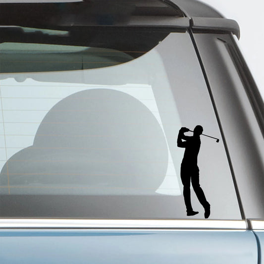 15*8.3CM Male Fit Golf Man Flag Golfer Back Swing Golfing Vinyl Sticker Truck Wrap Bumper Decal Jdm Car Accessories Car Stickers