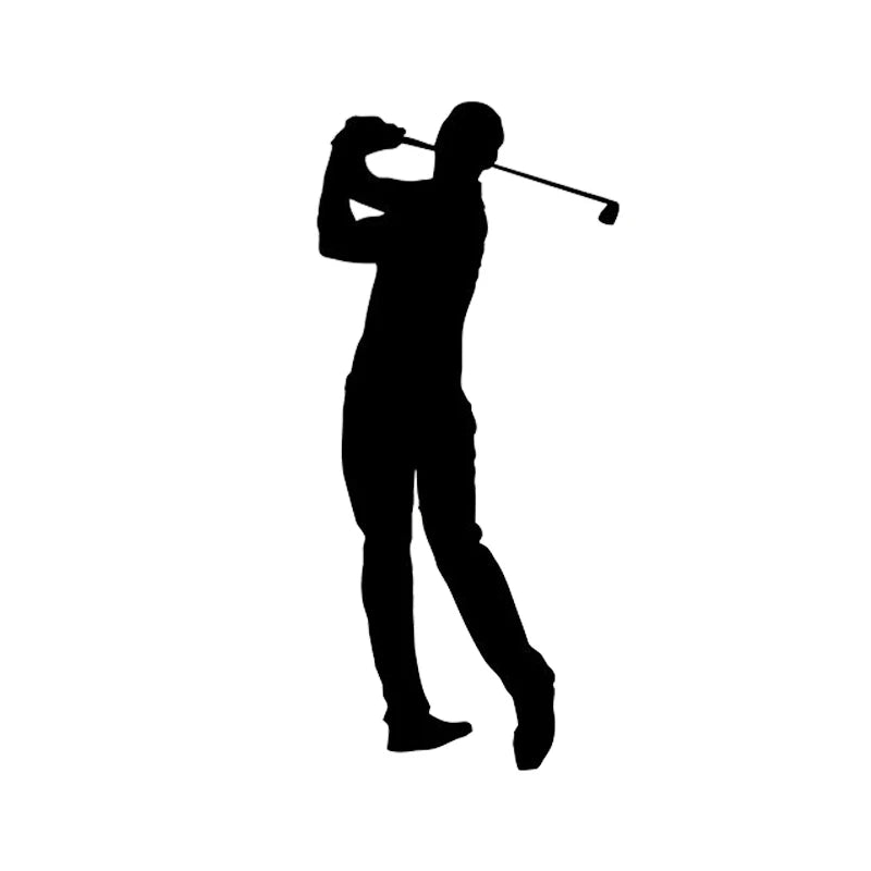 15*8.3CM Male Fit Golf Man Flag Golfer Back Swing Golfing Vinyl Sticker Truck Wrap Bumper Decal Jdm Car Accessories Car Stickers