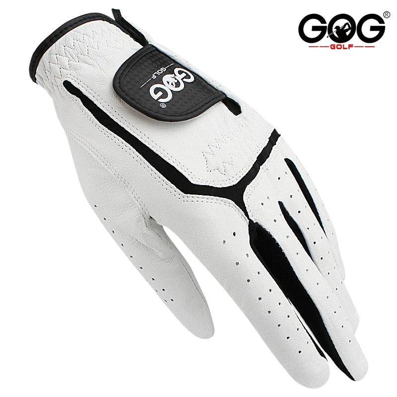 GOG Golf glove Genuine sheepskin leather for men white Breathable glove for golfer 1 pc new dropship