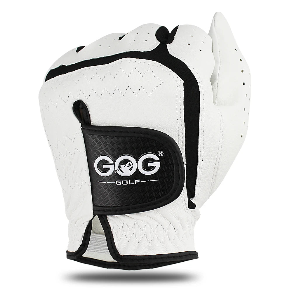 GOG Golf glove Genuine sheepskin leather for men white Breathable glove for golfer 1 pc new dropship