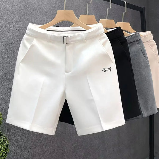 Korean Golf Clothing Men's New Suit Shorts Summer Men Golf Wear 2025 Luxury Brand Golf Shorts Fashion Casual Middle Pants